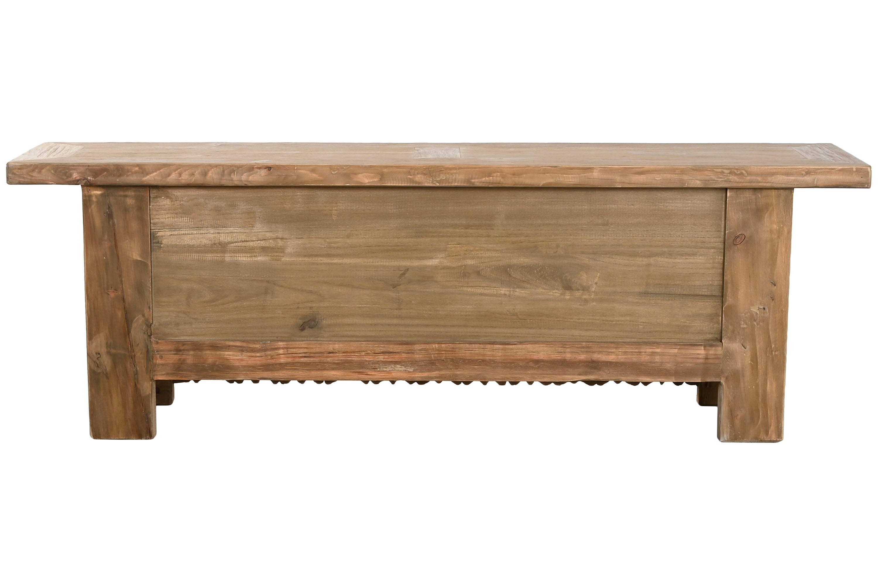 MUEBLE TV OLMO MACIZO 180X44X60 45,00 TALLADO - Imagen 3