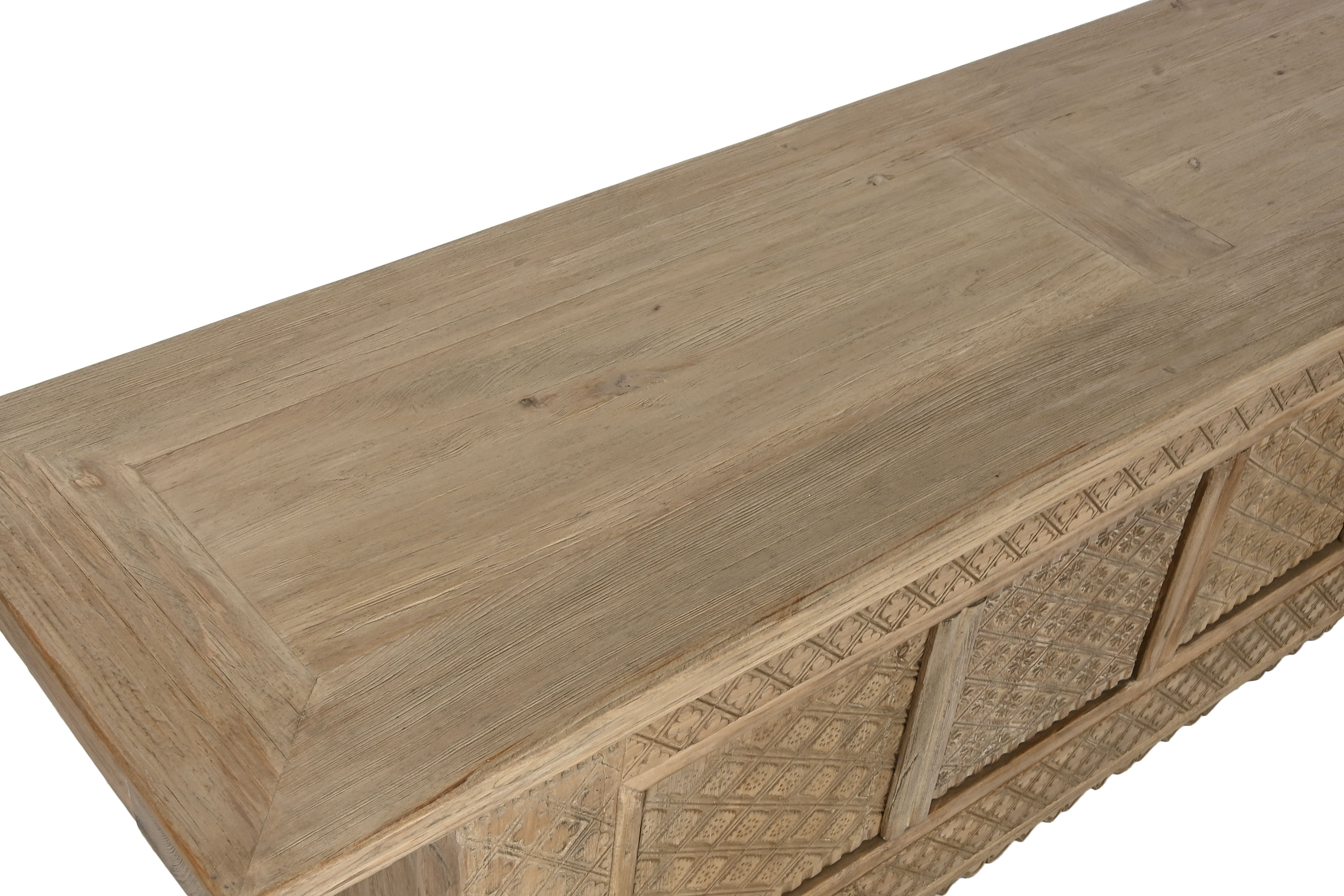 MUEBLE TV OLMO MACIZO 180X44X60 45,00 TALLADO - Imagen 1