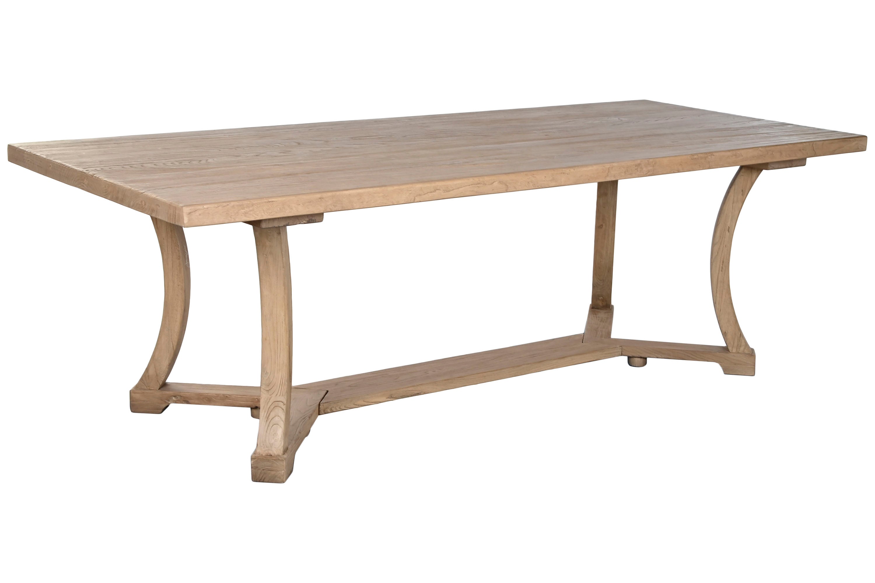 MESA COMEDOR OLMO MACIZO 240X100X76 NATURAL - Imagen 5