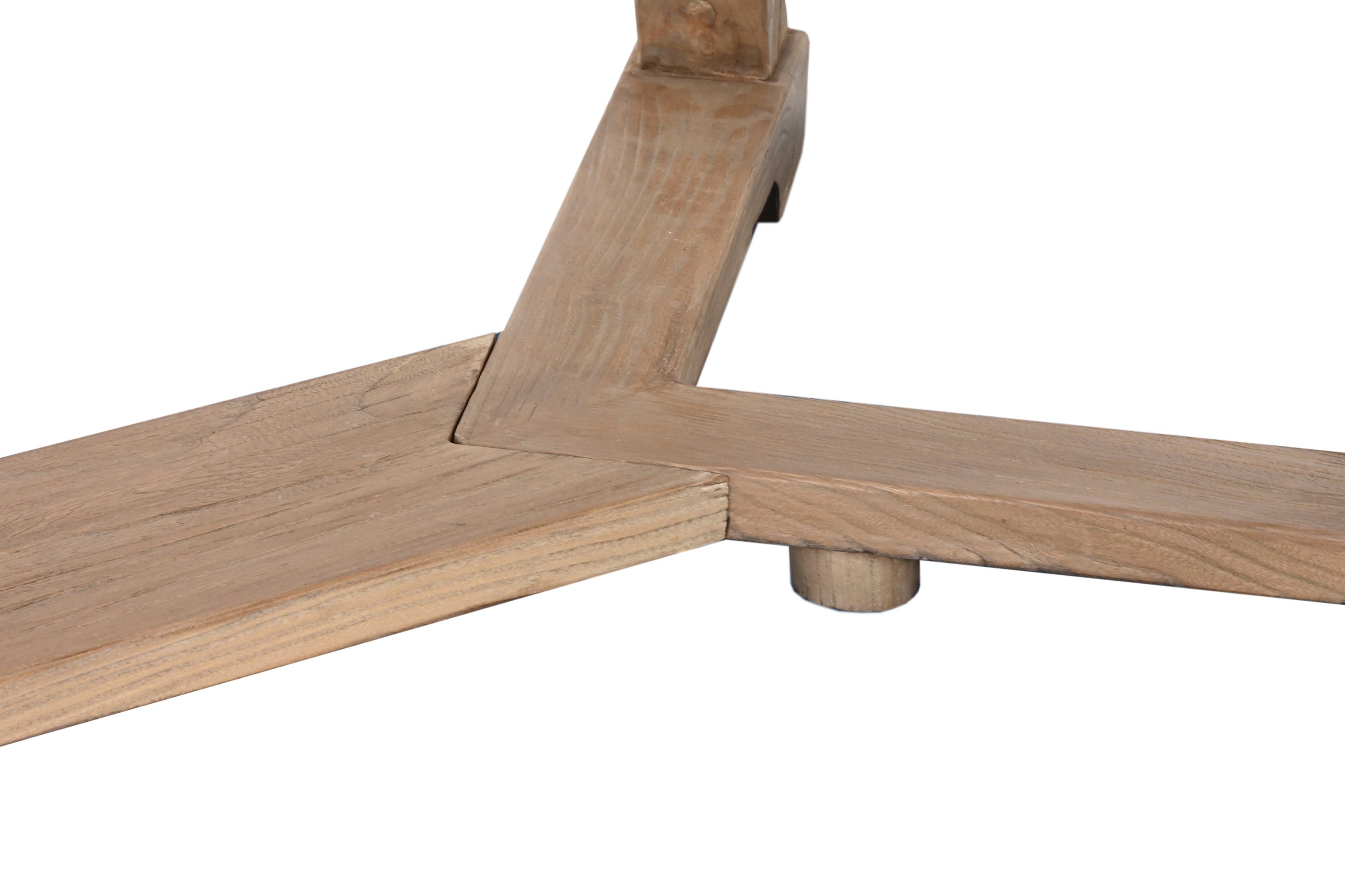 MESA COMEDOR OLMO MACIZO 240X100X76 NATURAL - Imagen 6