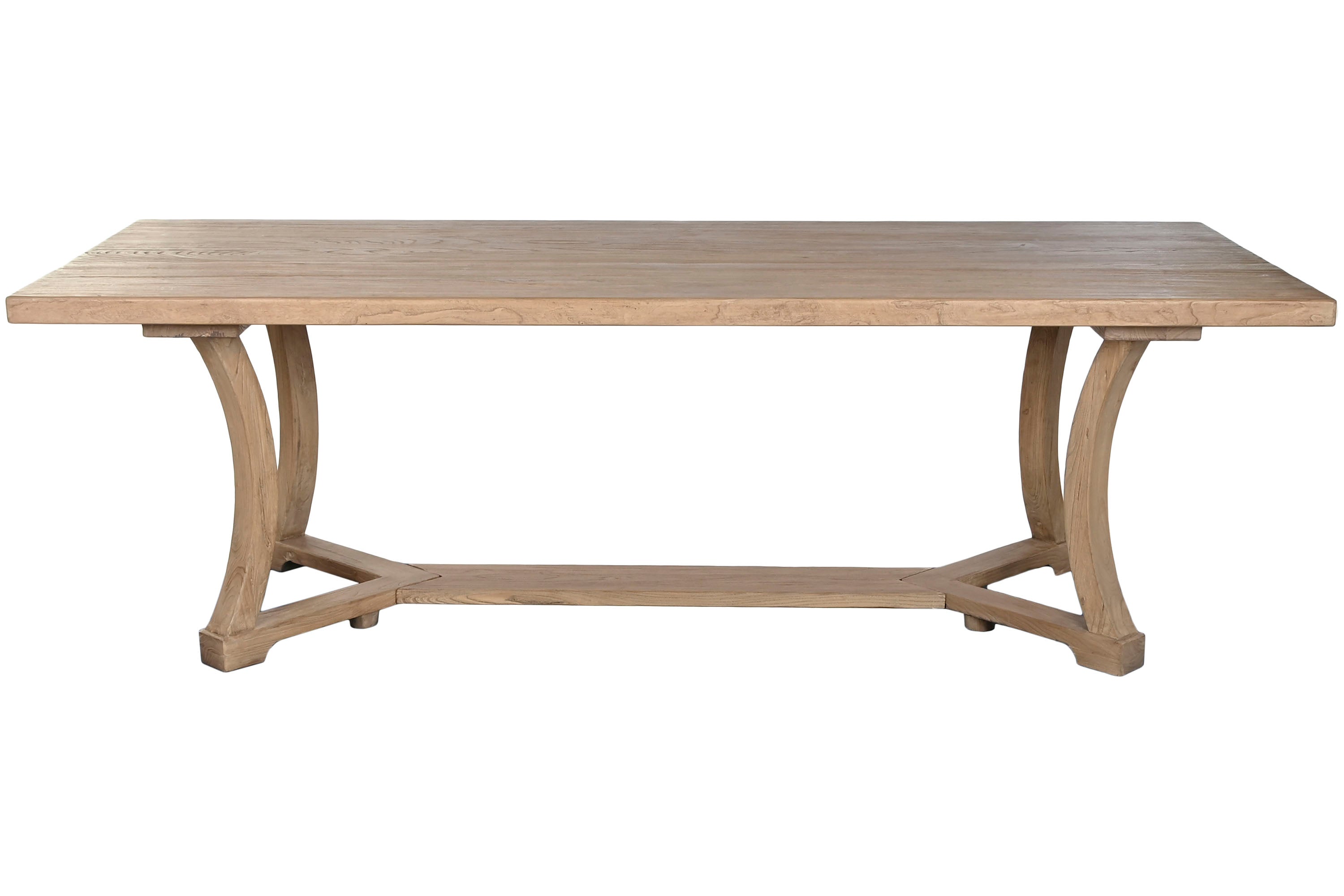 MESA COMEDOR OLMO MACIZO 240X100X76 NATURAL - Imagen 2