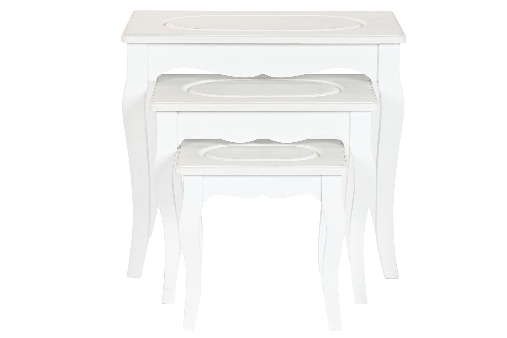 MESITA AUXILIAR SET 3 MDF MADERA 53X35X47 - Imagen 1