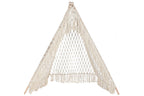 TIPI ALGODON MANGO 170X170X150 MACRAME CRUDO - Imagen 2