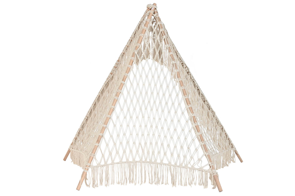 TIPI ALGODON MANGO 170X170X150 MACRAME CRUDO - Imagen 5