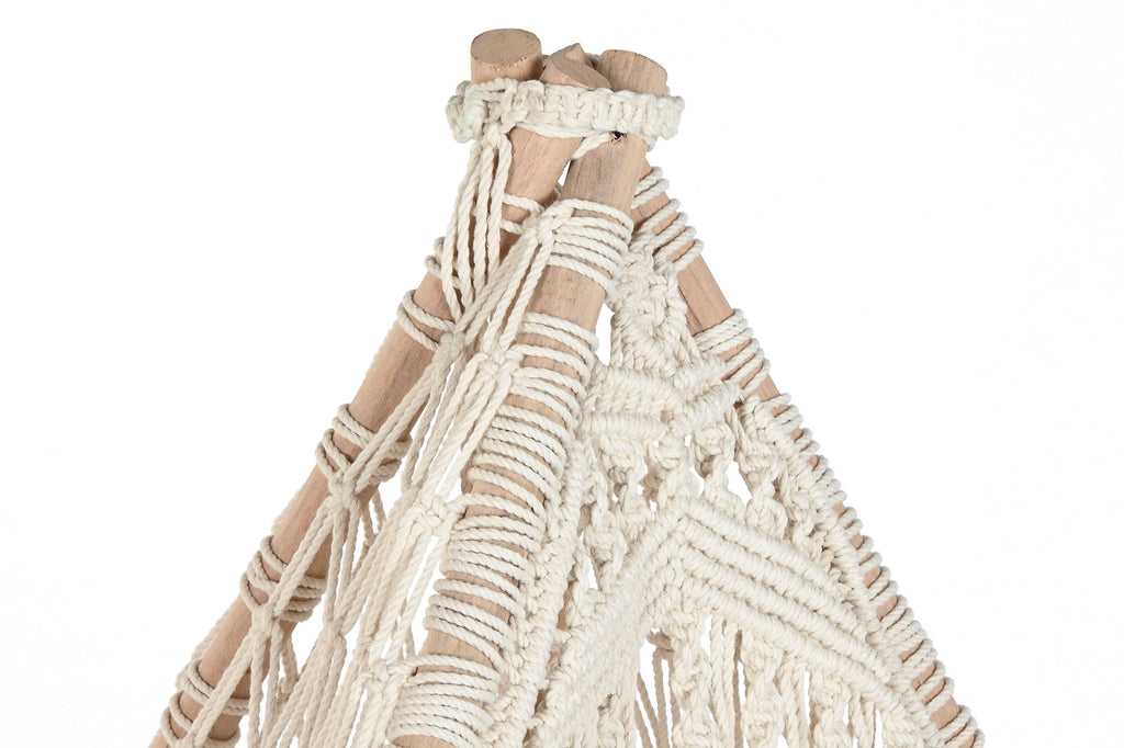 TIPI ALGODON MANGO 170X170X150 MACRAME CRUDO - Imagen 3