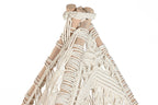 TIPI ALGODON MANGO 170X170X150 MACRAME CRUDO - Imagen 3