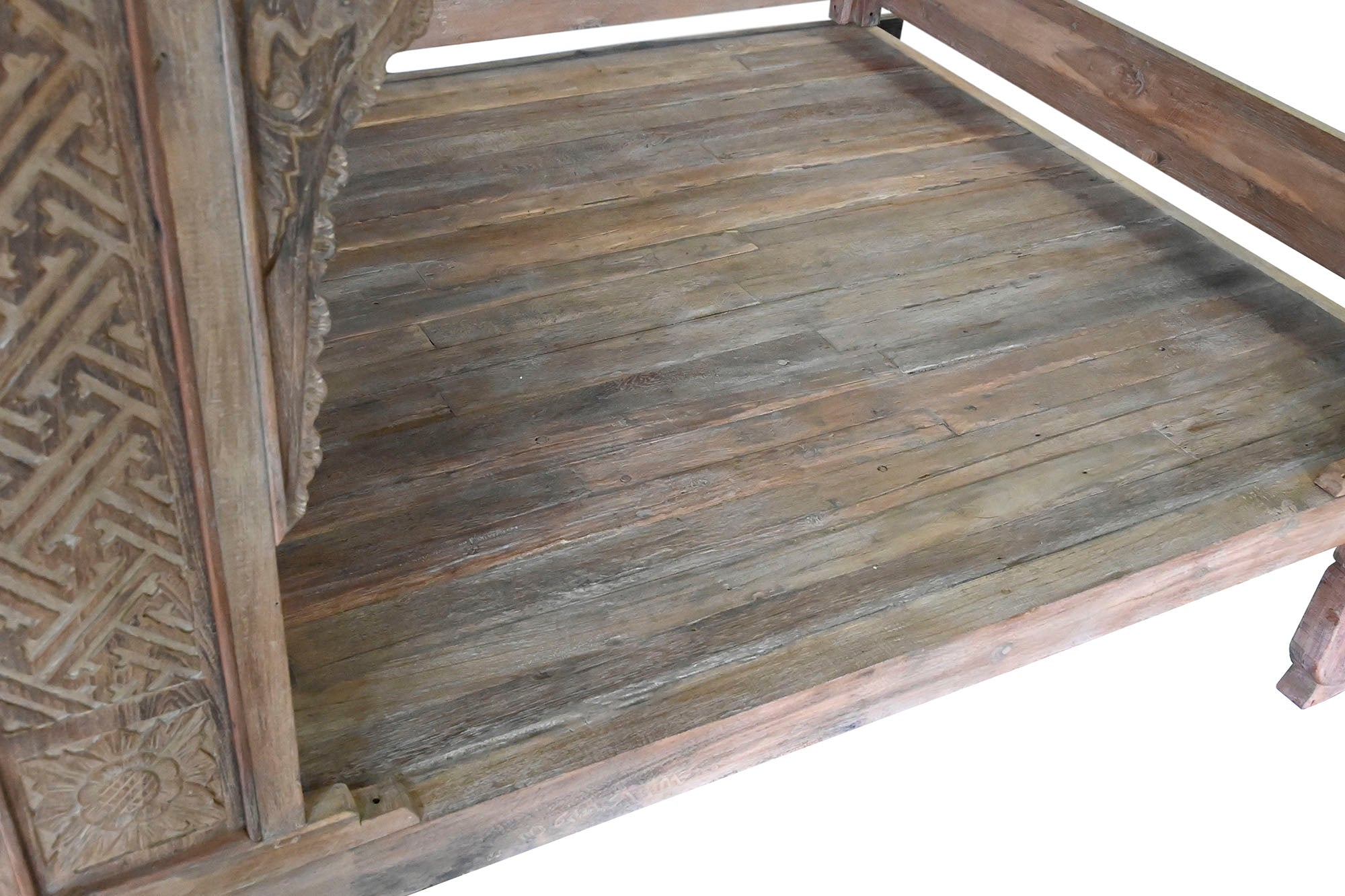 CAMA CON DOSEL TECA 225X160X206 TALLADA DECAPE - Imagen 6