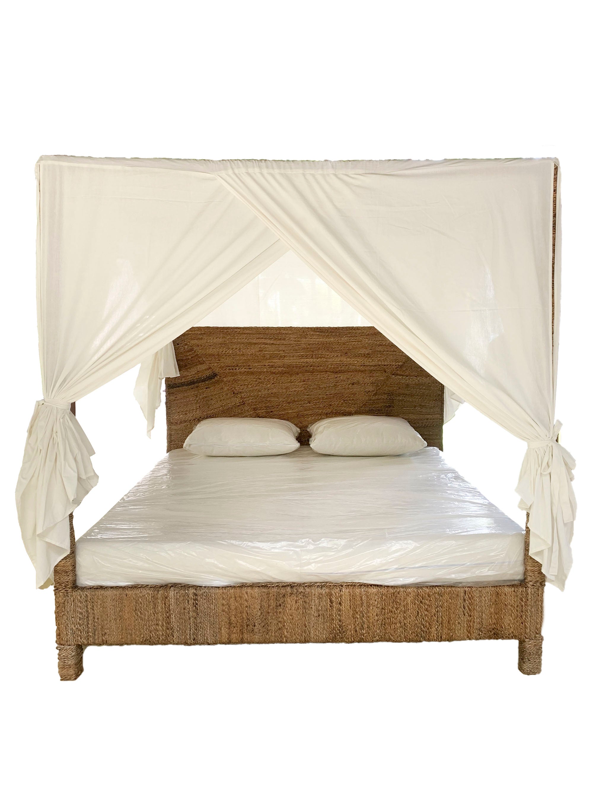 CAMA FIBRA DE BANANA TECA 209X188X198 - Imagen 1