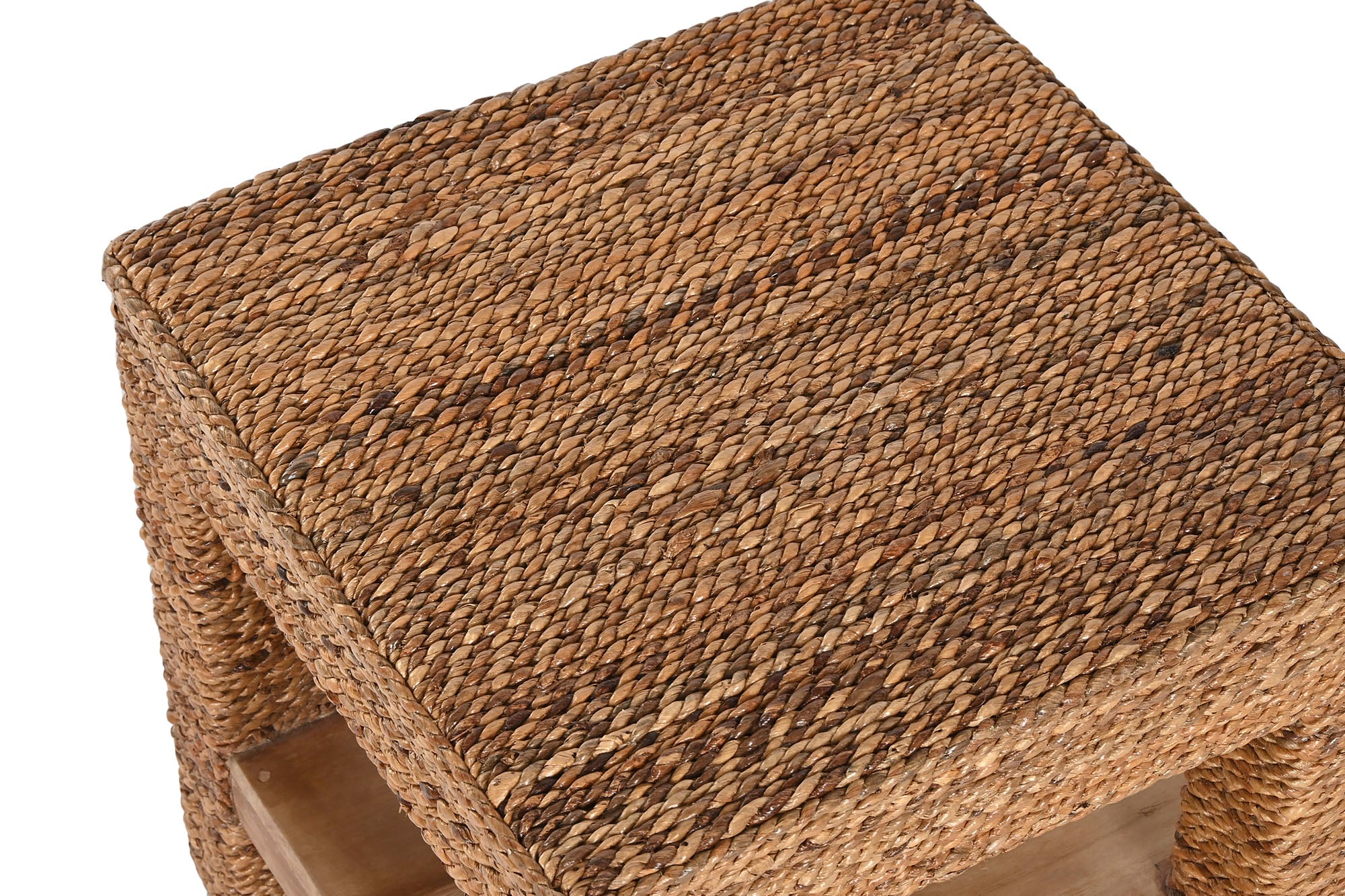 MESITA AUXILIAR FIBRA TECA 40X40X40 NATURAL - Imagen 1