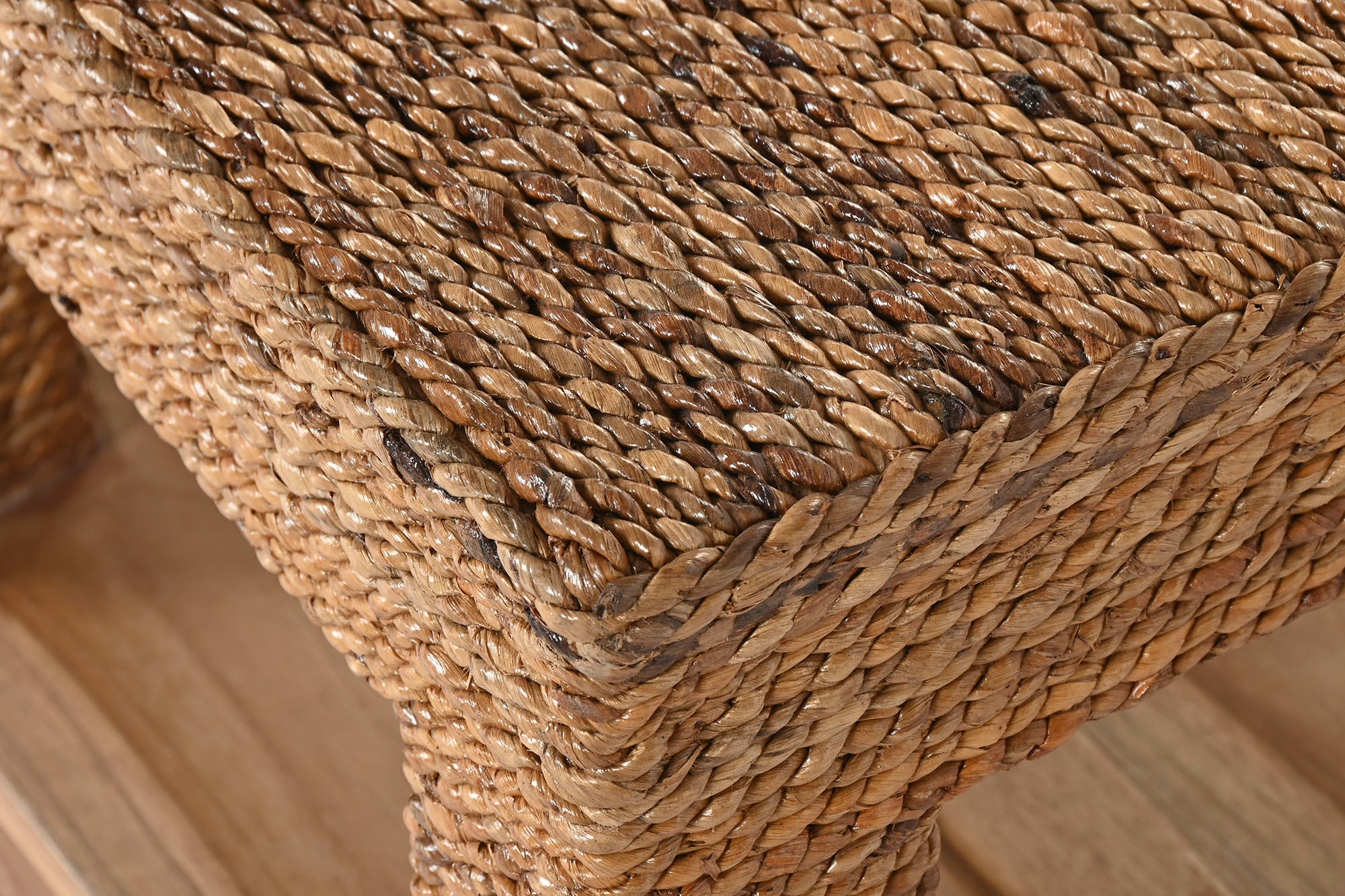 MESITA AUXILIAR FIBRA TECA 40X40X40 NATURAL - Imagen 5