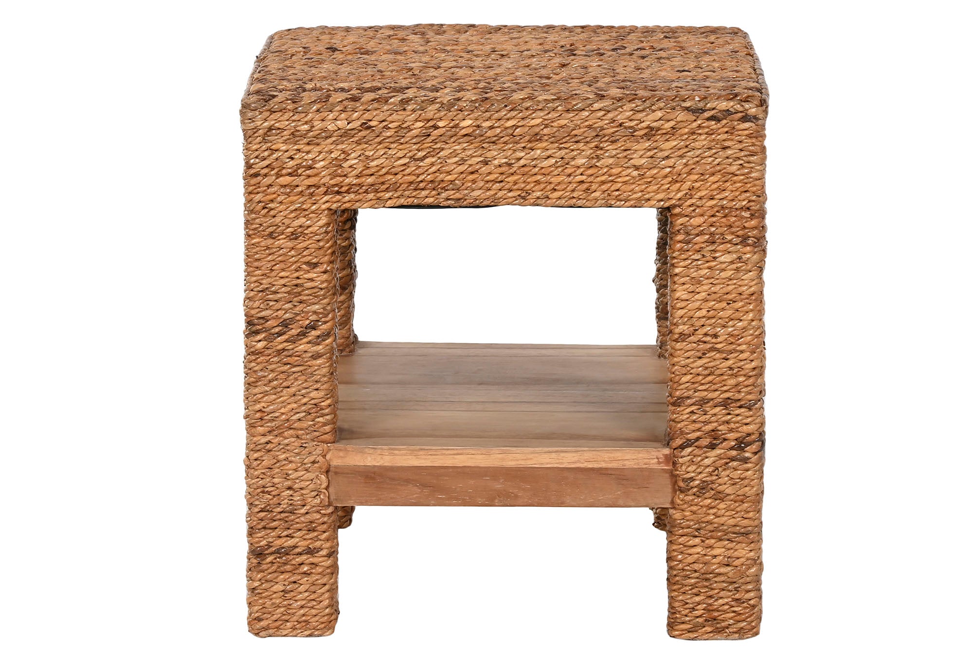 MESITA AUXILIAR FIBRA TECA 40X40X40 NATURAL - Imagen 3