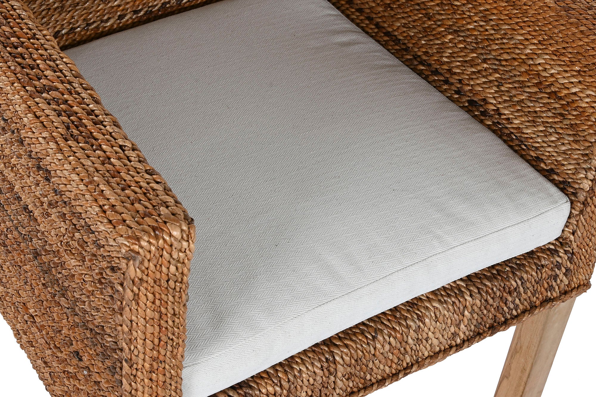 SILLON FIBRA TECA 60X60X86 INCLUYE COJIN NATURAL - Imagen 5