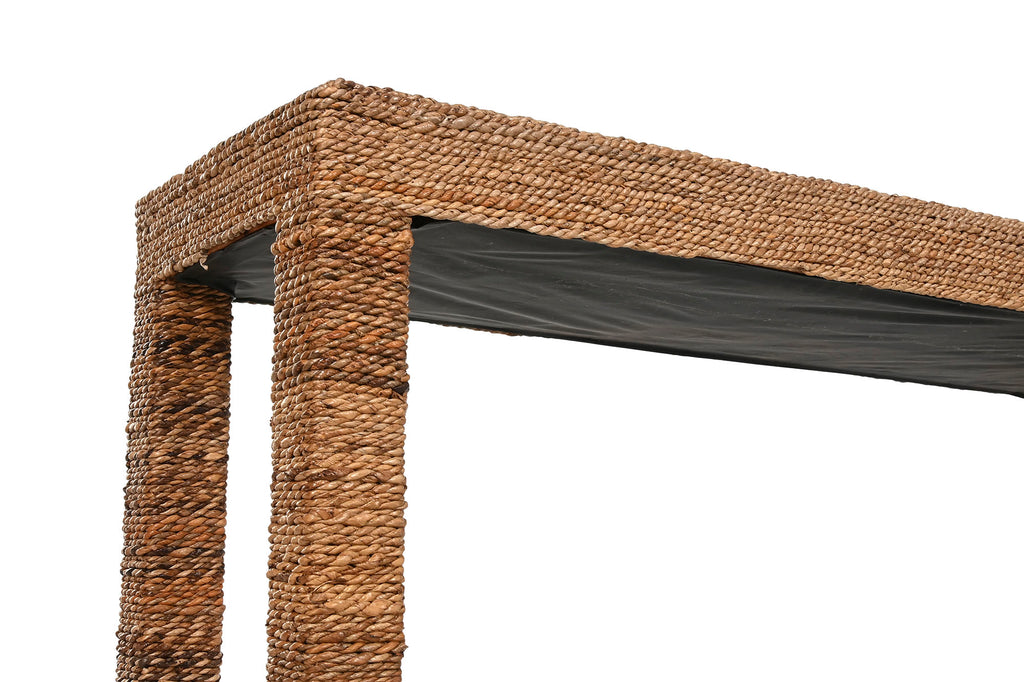 CONSOLA FIBRA TECA 122X36X76 NATURAL - Imagen 5