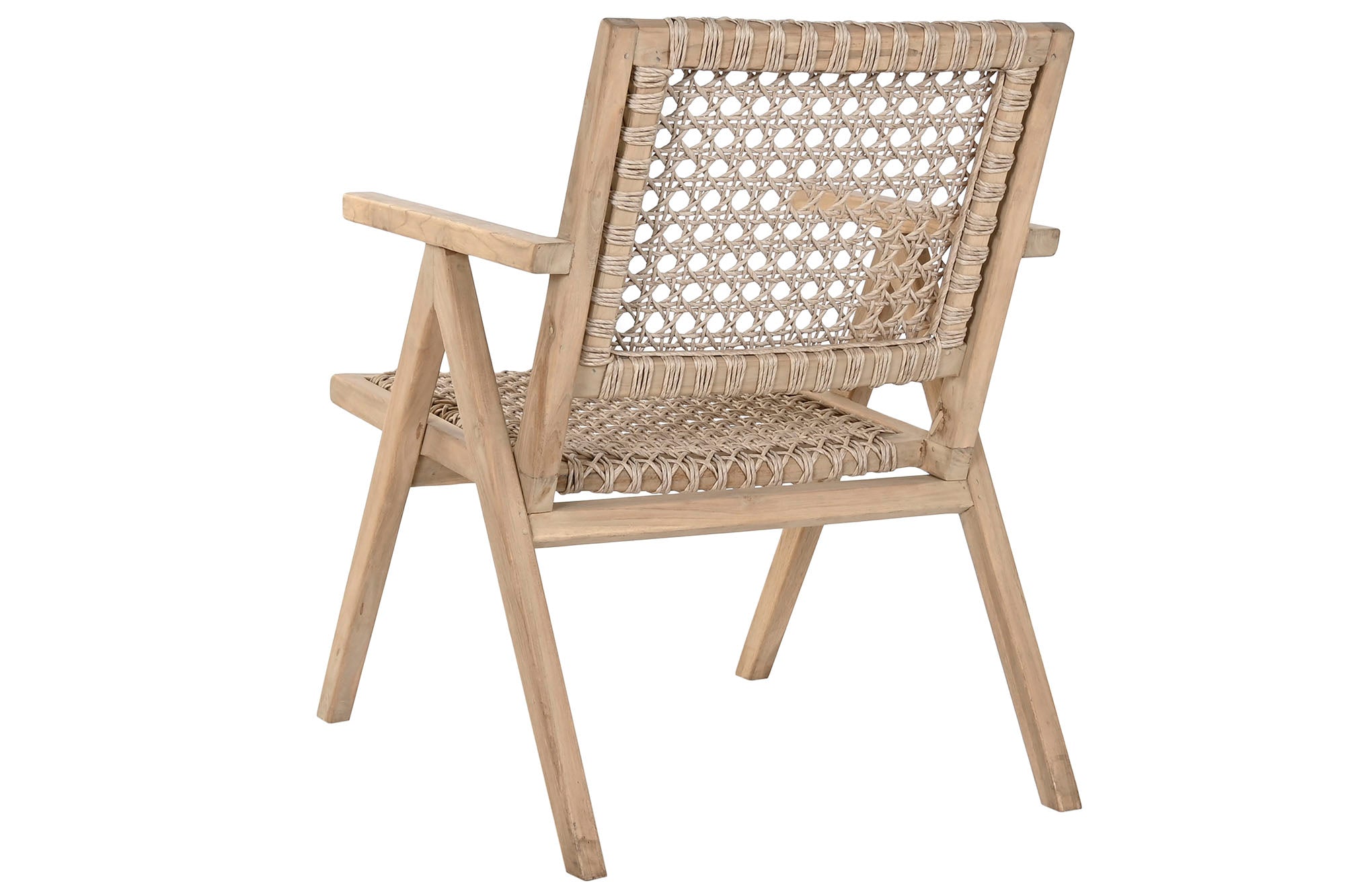 SILLON TECA FIBRA 60X70X82 TRENZADO A MANO NATURAL - Imagen 5