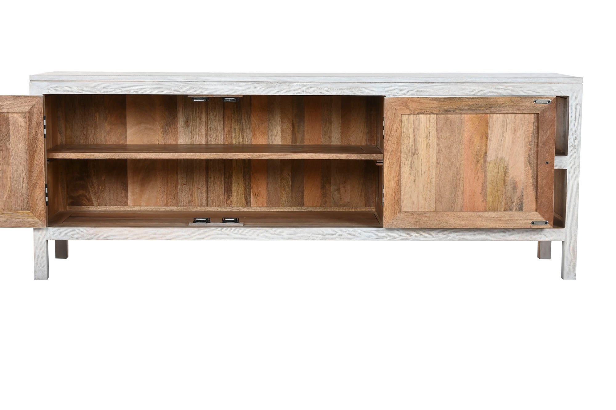 MUEBLE TV MANGO 160X40X60 BLANCO - Imagen 5