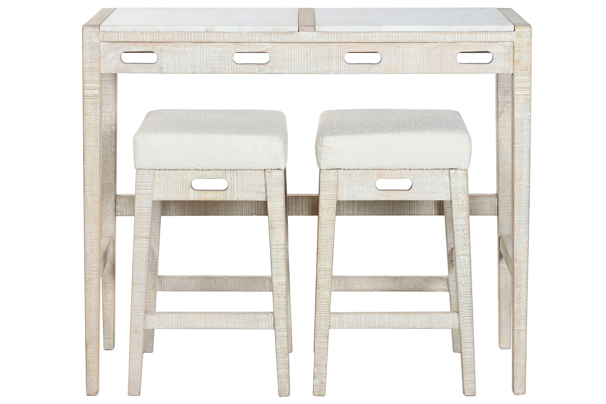 BARRA COCINA SET 3 MANGO 112X40X96 TABURETES - Imagen 5