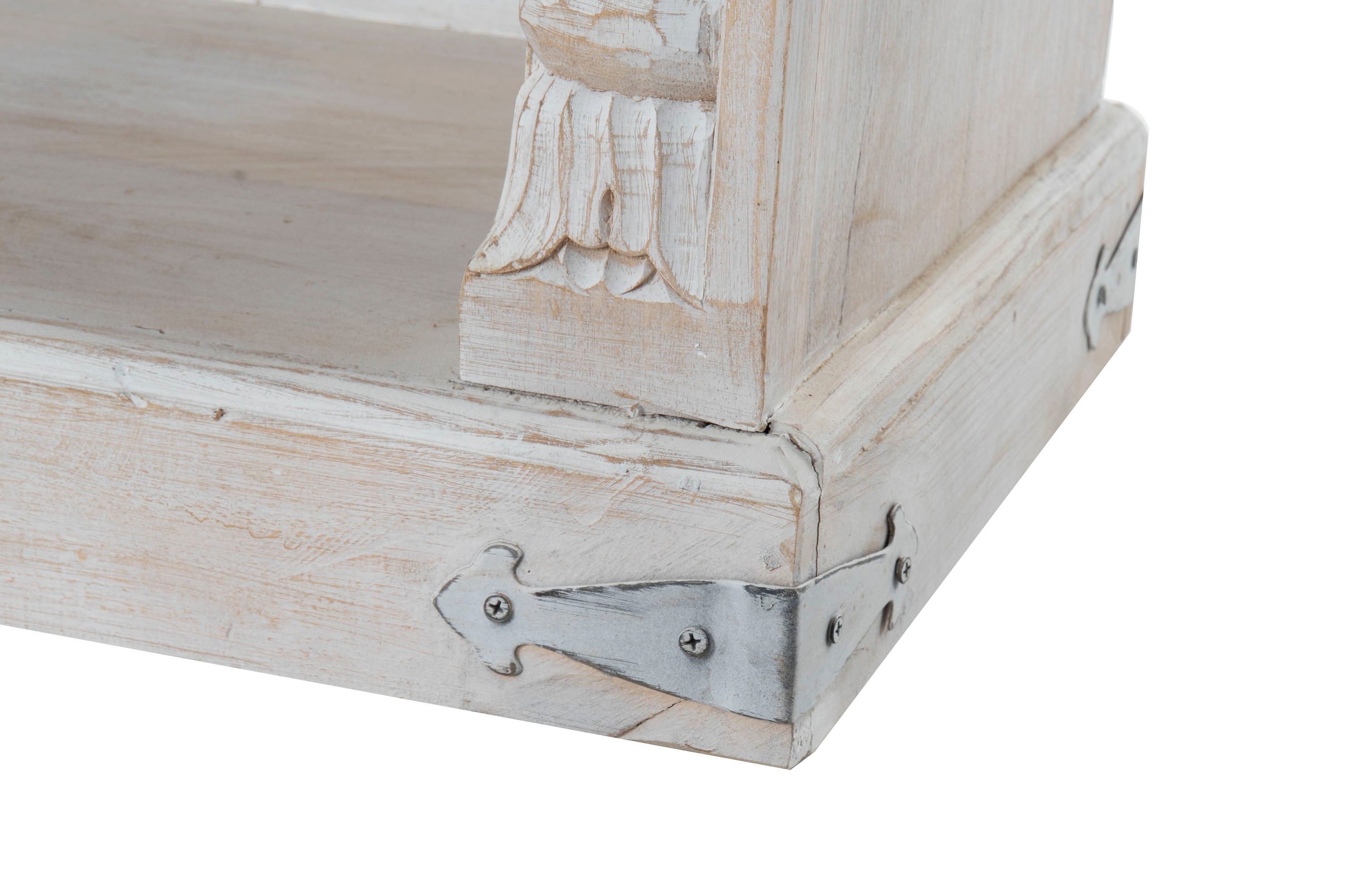 ESTANTERIA MANGO MDF 180X40X200 TALLADO BLANCO - Imagen 1