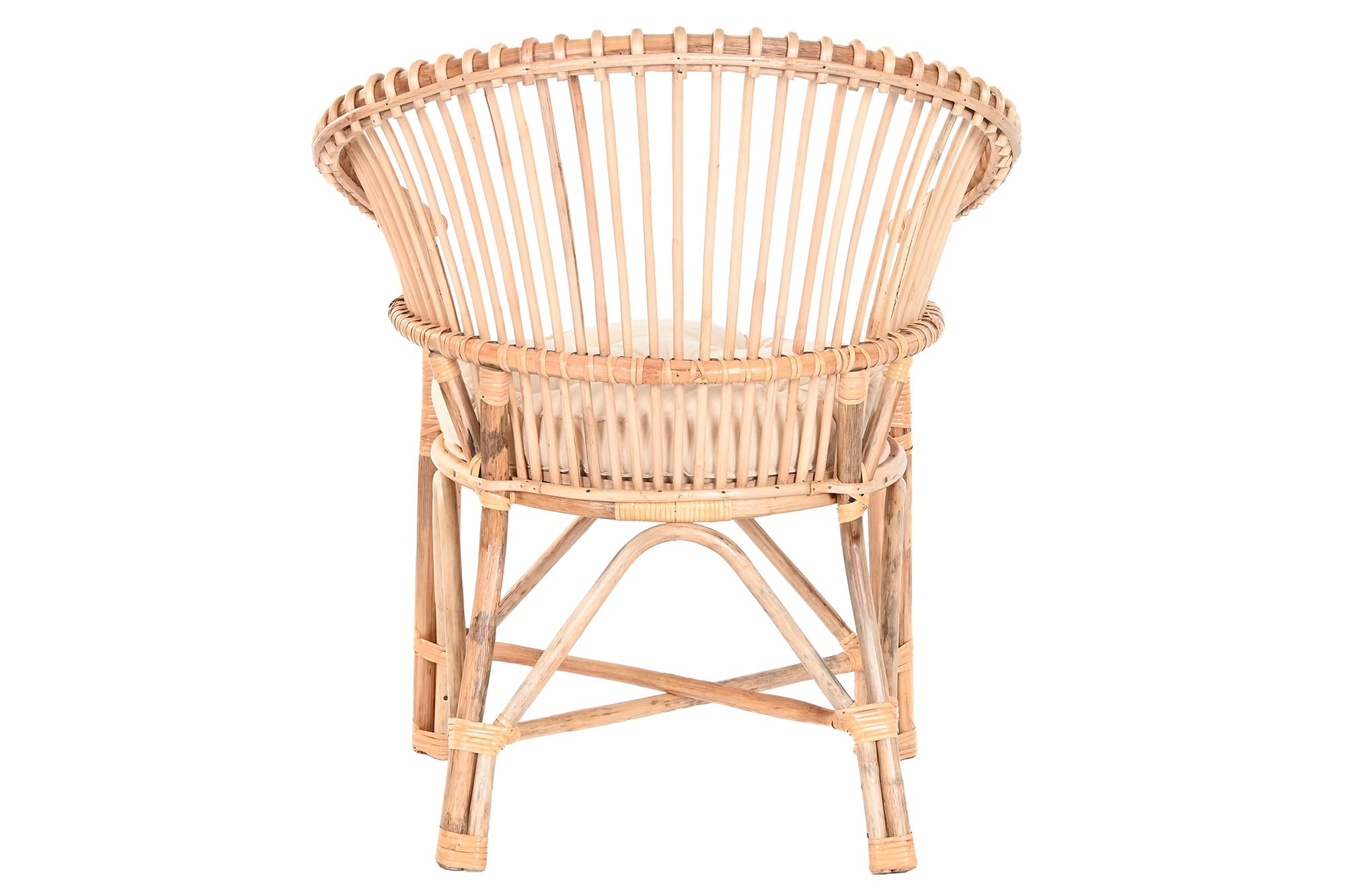 SILLA BAMBU RATAN 69X66X85 NATURAL - Imagen 2