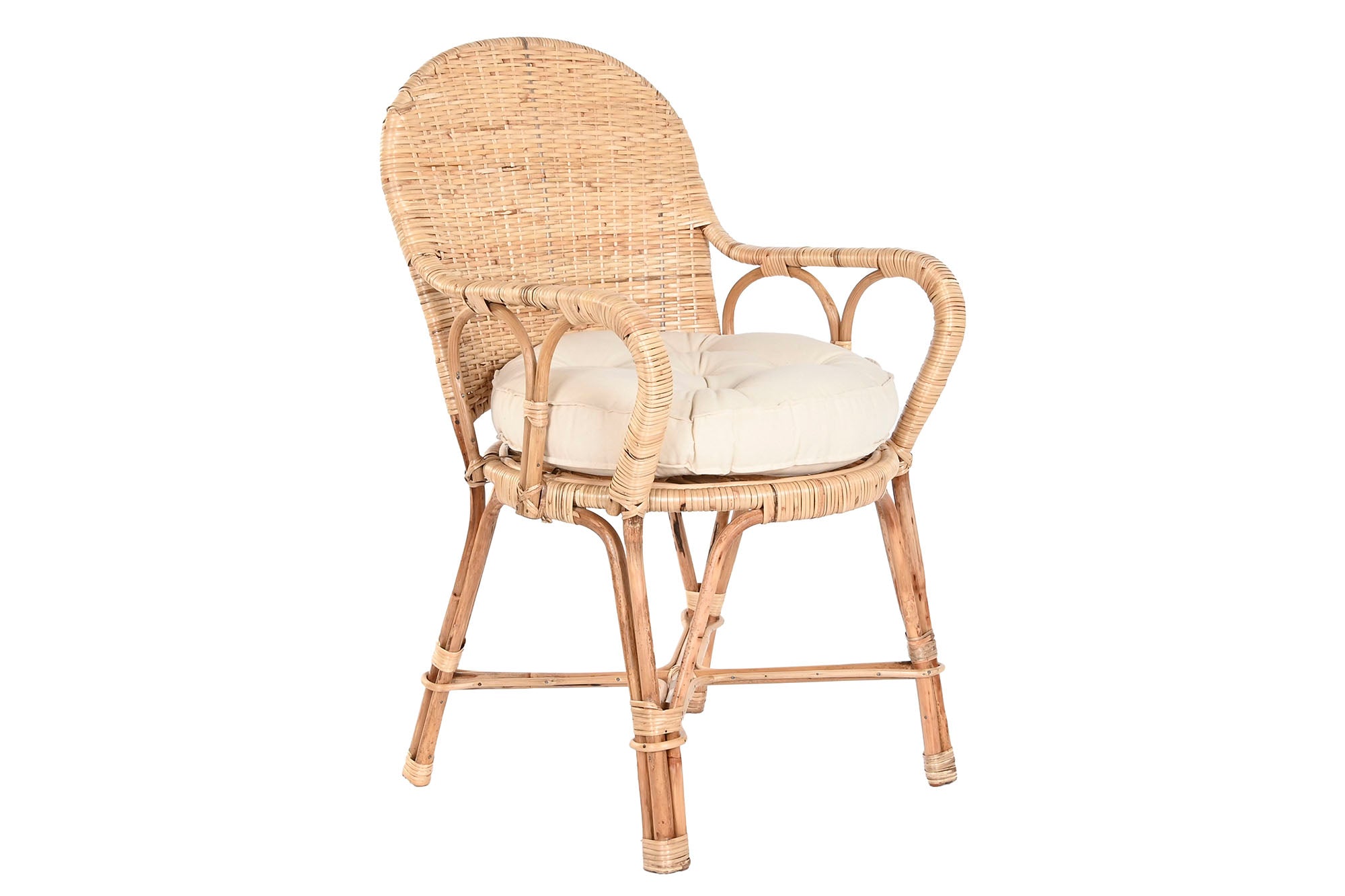 SILLA BAMBU RATAN 54X51X92 NATURAL - Imagen 1