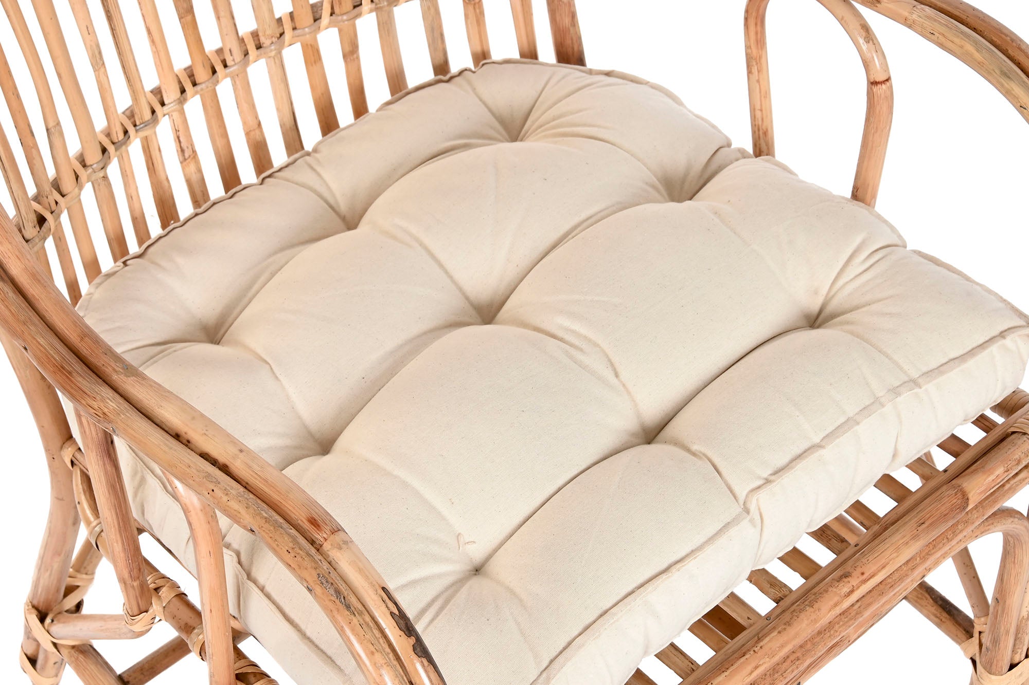 SILLA BAMBU RATAN 56,5X58X85 NATURAL - Imagen 5