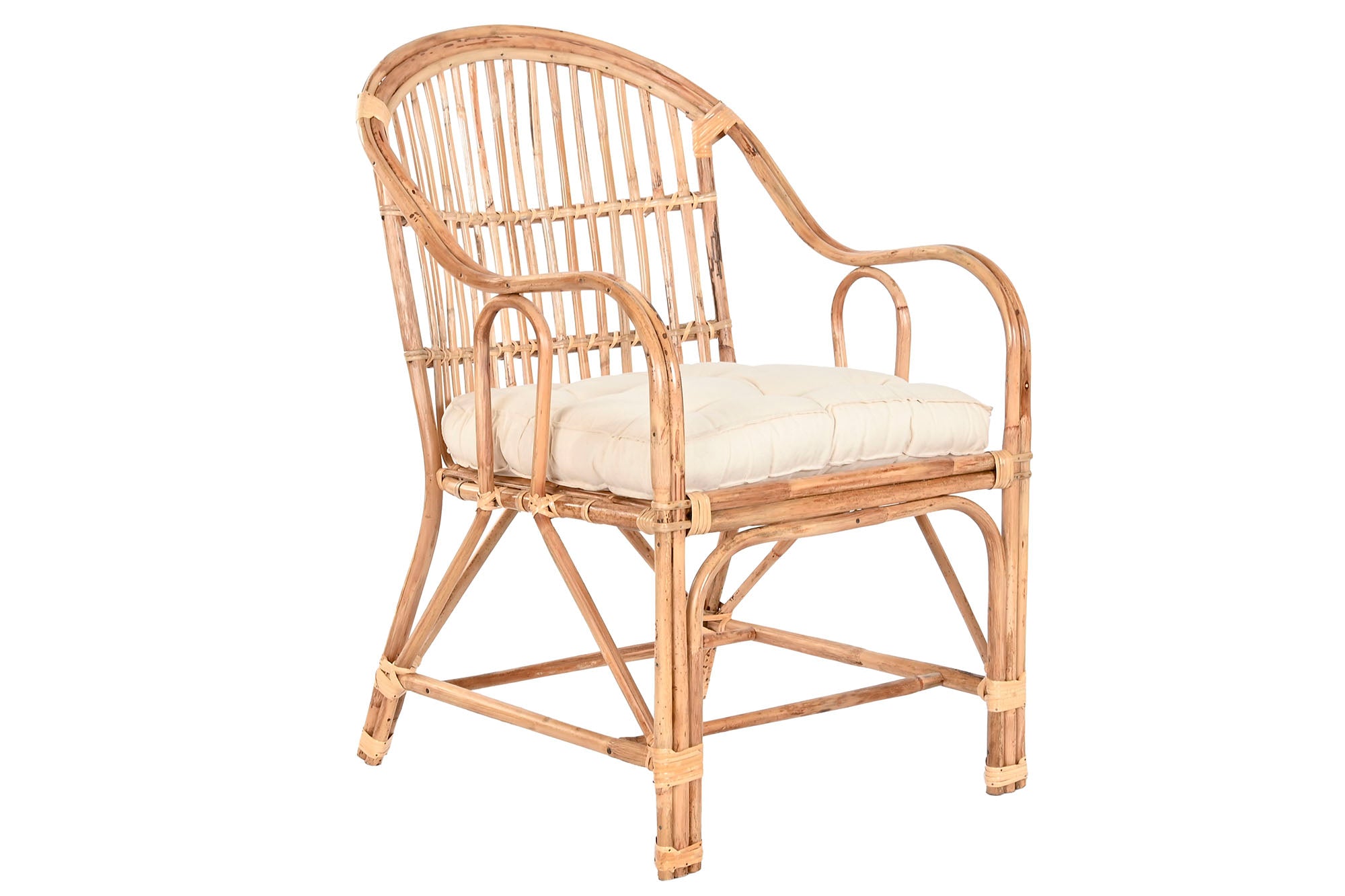 SILLA BAMBU RATAN 56,5X58X85 NATURAL - Imagen 2