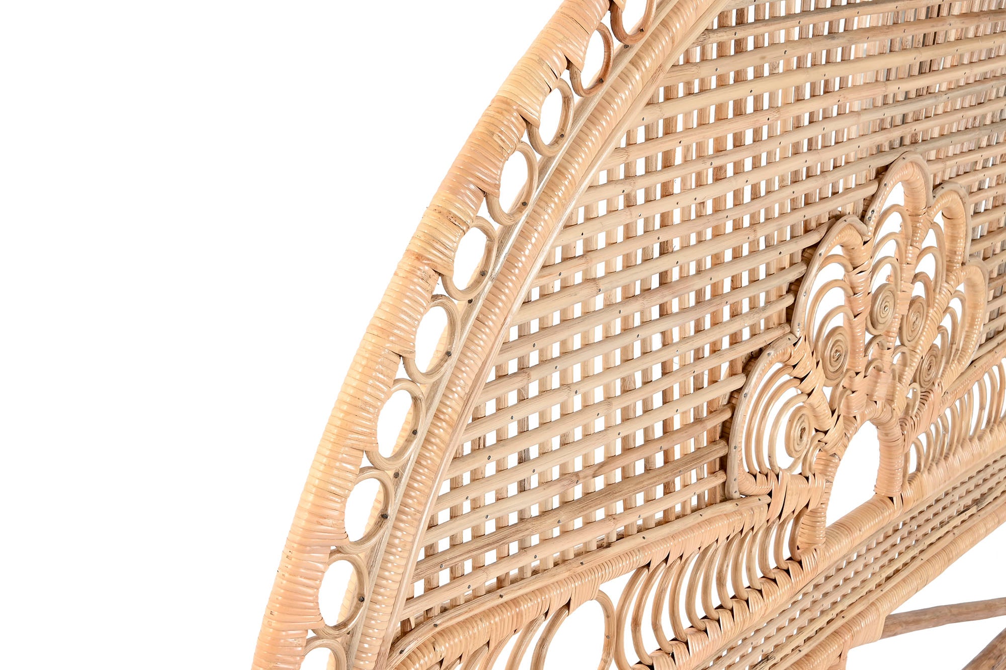 CABECERO CAMA BAMBU RATAN 175X3X130 NATURAL - Imagen 3