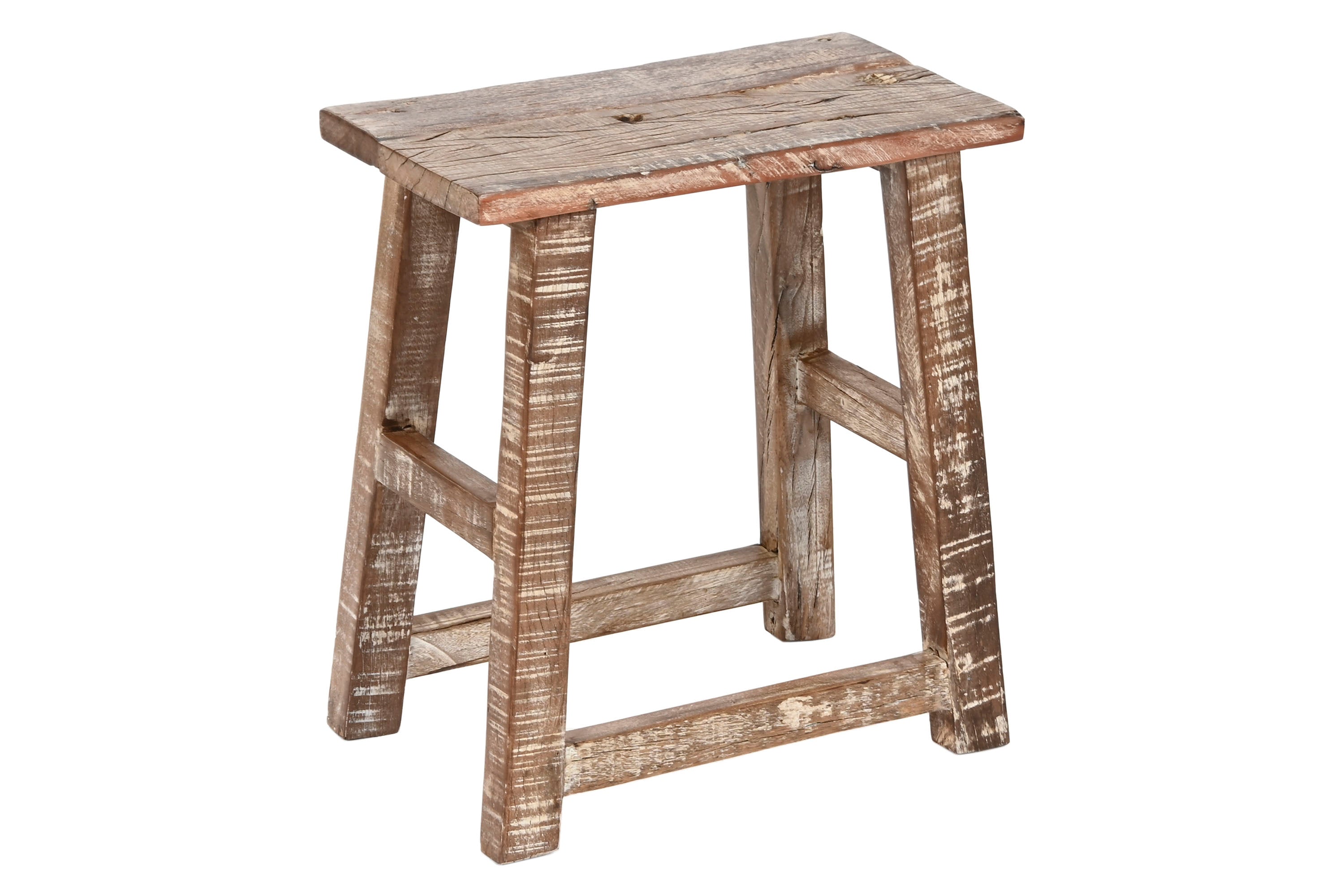 MESITA AUXILIAR MADERA RECICLADA 45X25X51 DECAPE - Imagen 3