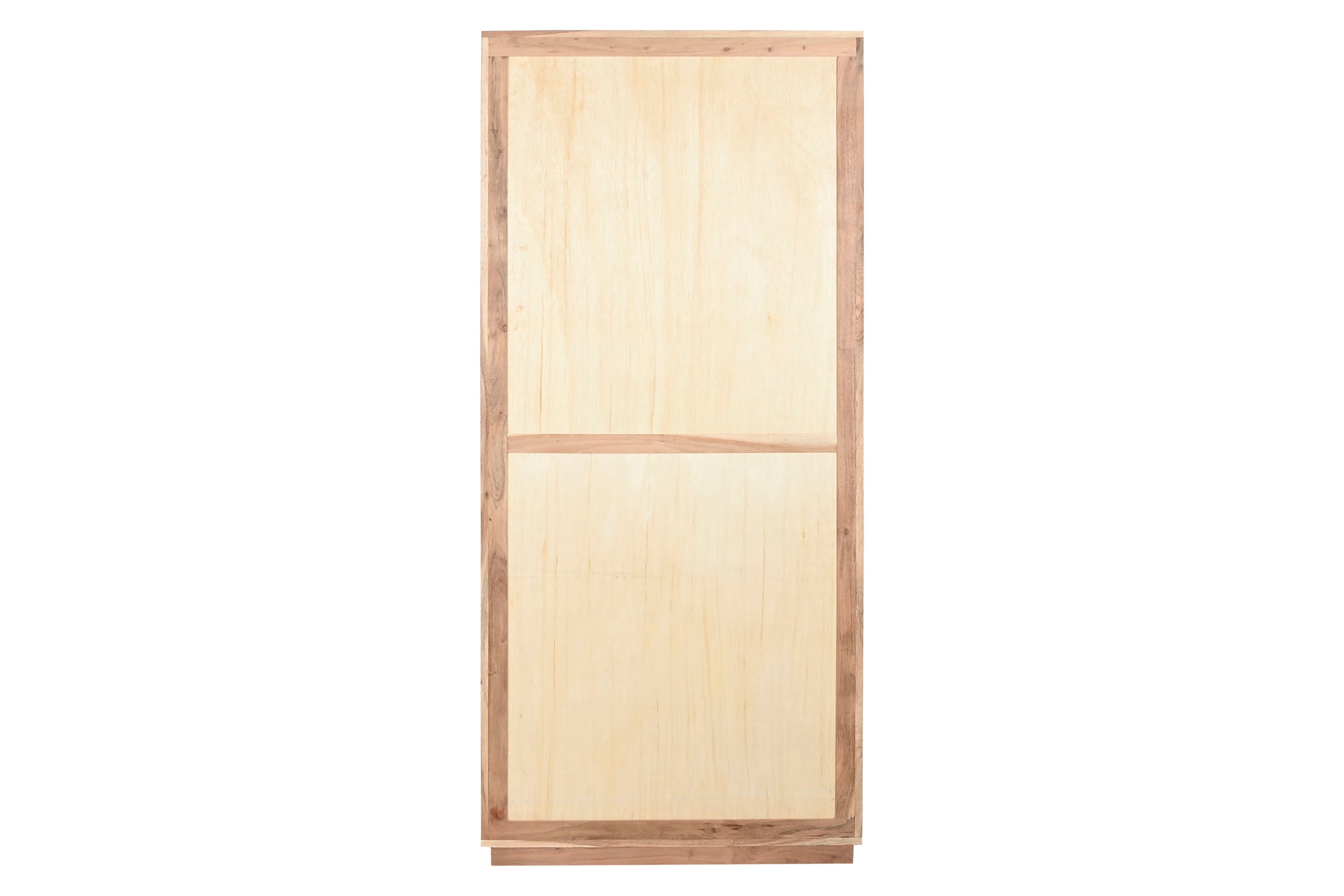 VITRINA ACACIA 80X40X180 NATURAL - Imagen 1