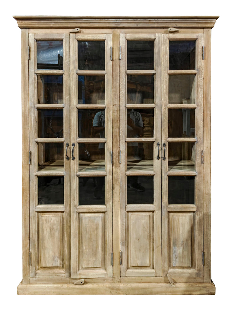 VITRINA MANGO 105X50X210 2 PUERTAS DECAPE BLANCO - Imagen 3