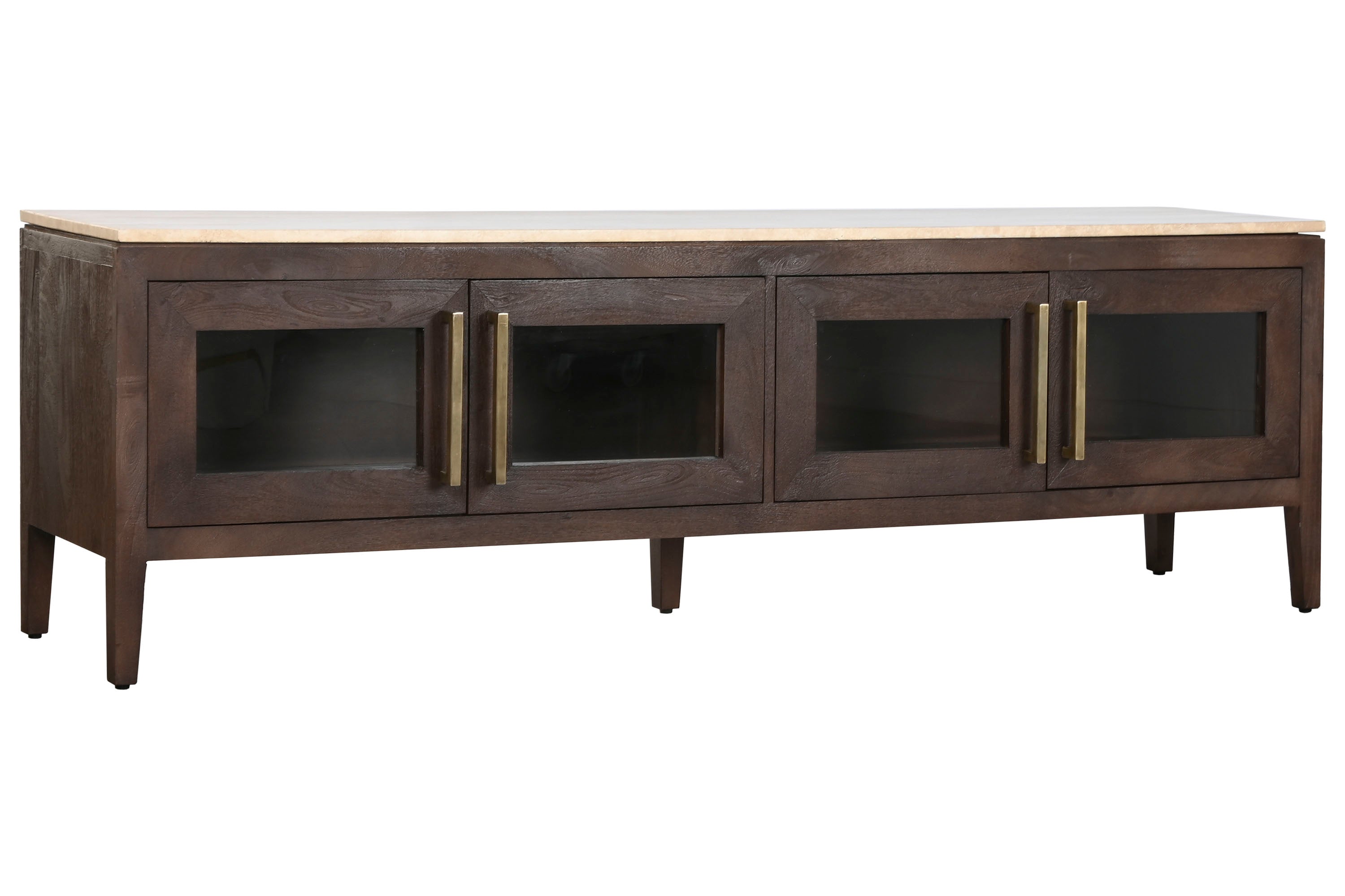 MUEBLE TV MANGO MARMOL 180X40X55 64,30 TRAVERTINO - Imagen 5