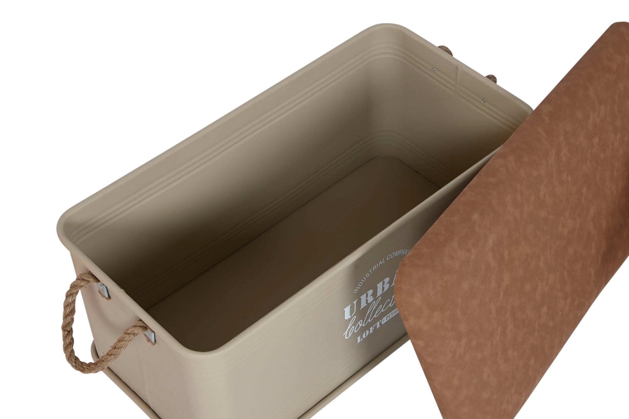 BAUL SET 3 METAL PU 69,5X36,5X38,5 FACTORY - Imagen 2