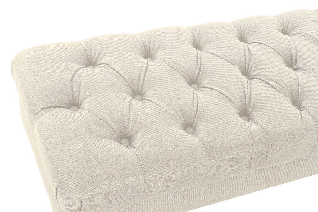 DESCALZADORA POLIESTER RUBBERWOOD 158X48X42 CREMA - Imagen 2