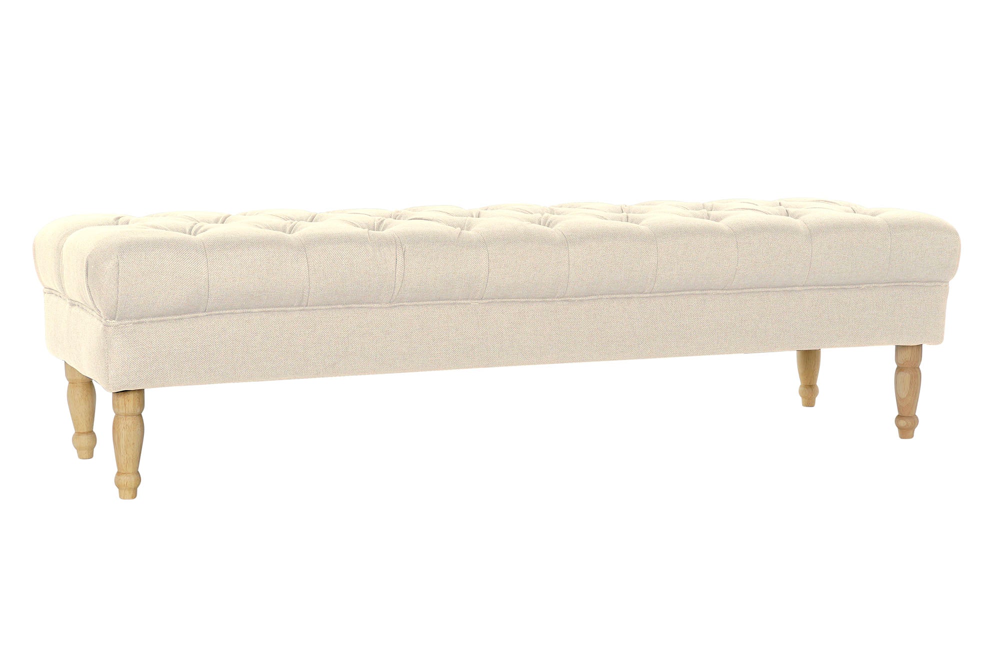 DESCALZADORA POLIESTER RUBBERWOOD 158X48X42 CREMA - Imagen 1