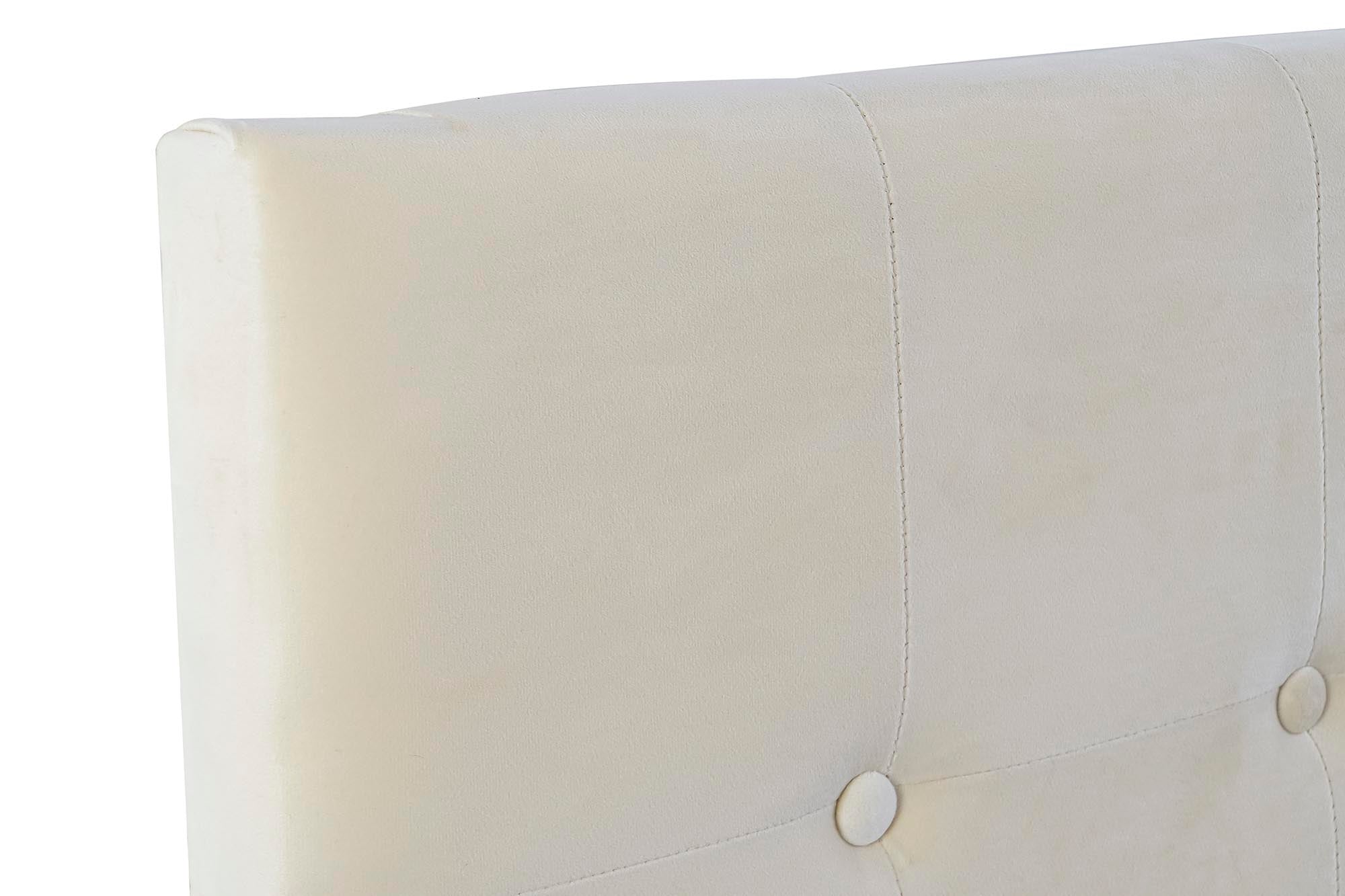 CABECERO CAMA POLIESTER MDF 159X8X119 CREMA - Imagen 1