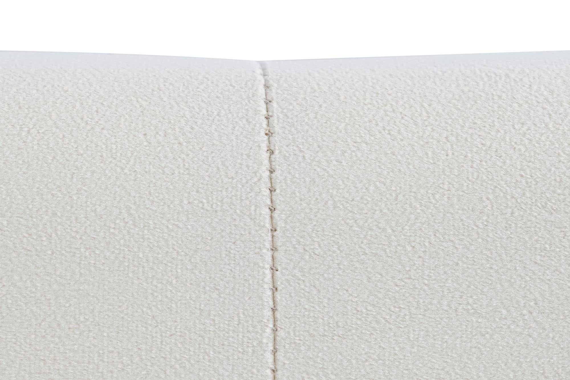 CABECERO CAMA POLIESTER MDF 159X8X119 CREMA - Imagen 2