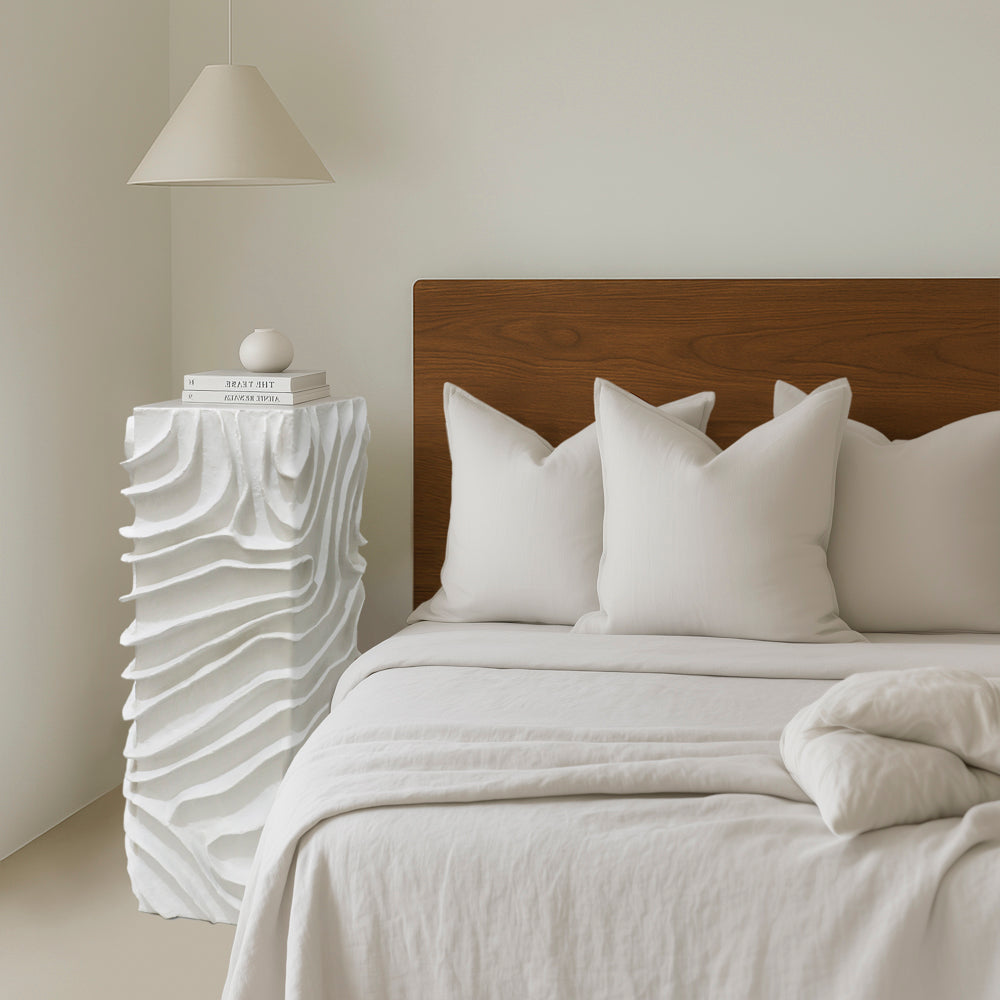 PEDESTAL MDF PAPEL MACHE 29X29X80 MODERNO 3D - Imagen 2