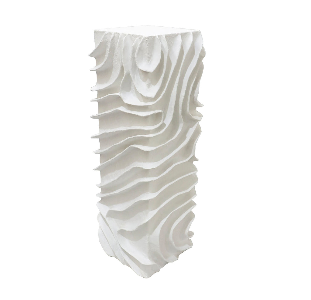 PEDESTAL MDF PAPEL MACHE 29X29X80 MODERNO 3D - Imagen 4