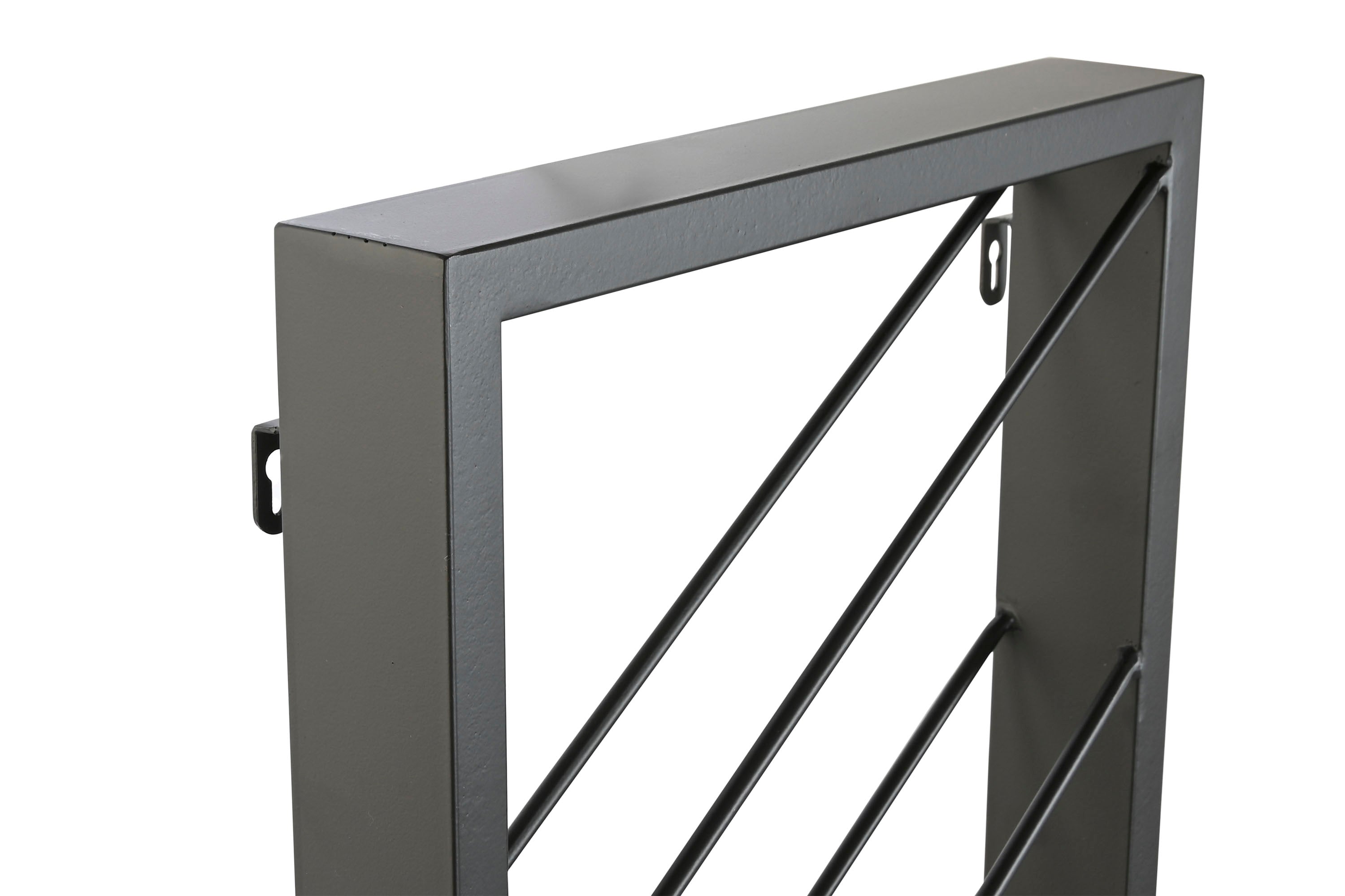 BOTELLERO METAL 36X6X160 8BOT, PARED NEGRO - Imagen 1