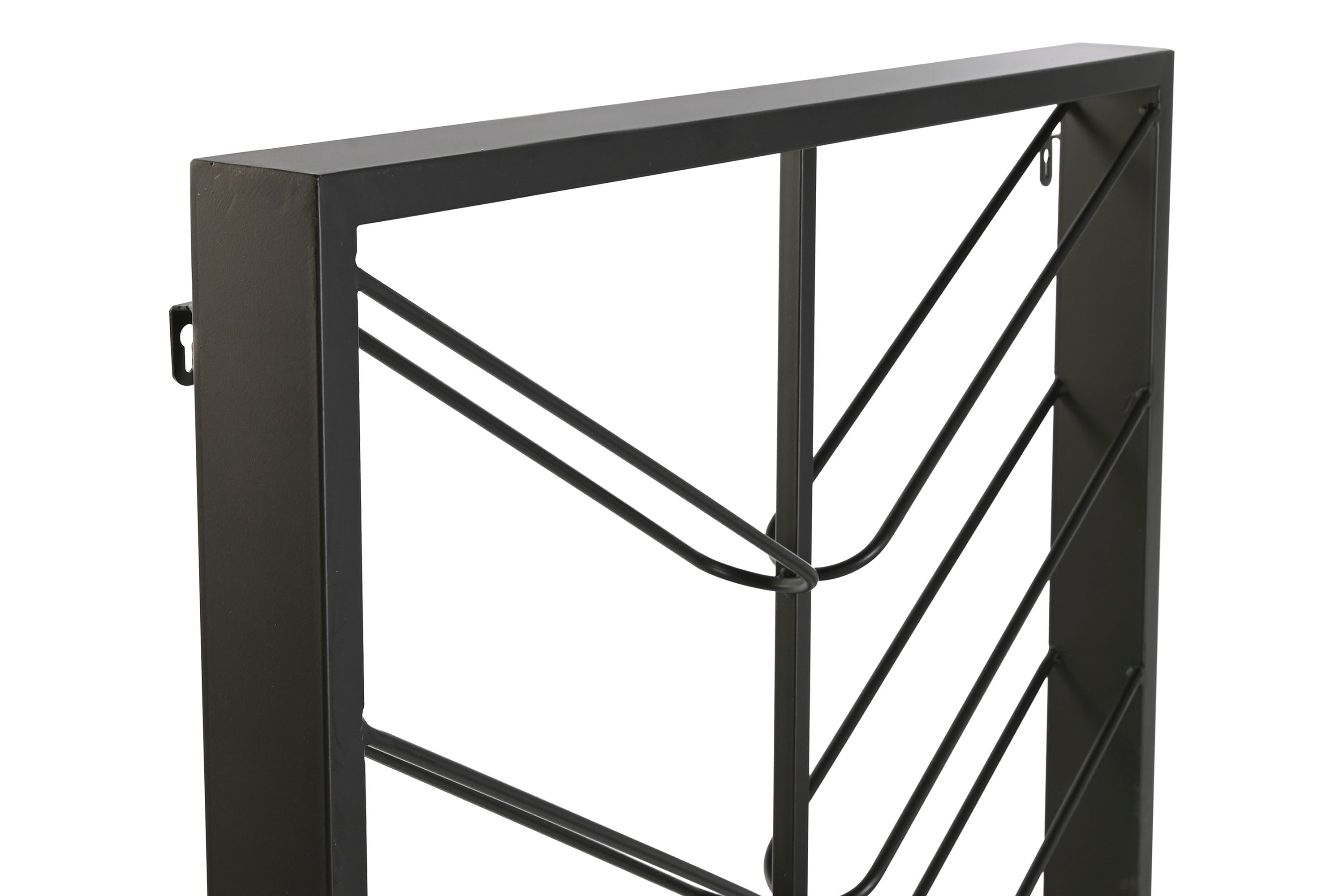 BOTELLERO METAL 70X6X160 16BOT, PARED NEGRO - Imagen 2