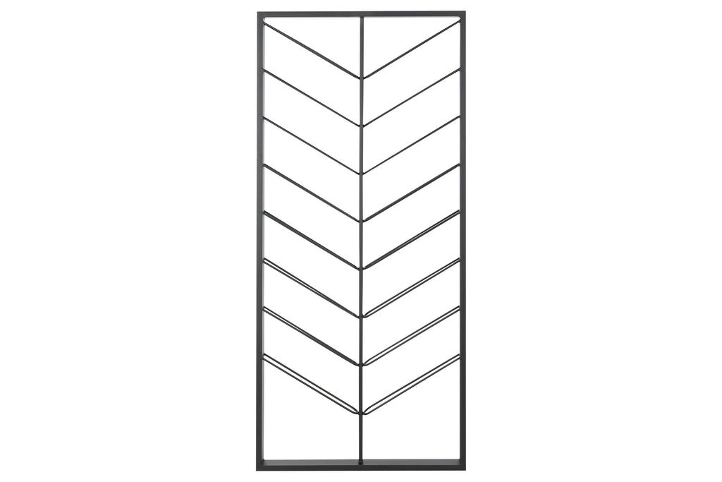 BOTELLERO METAL 70X6X160 16BOT, PARED NEGRO - Imagen 1