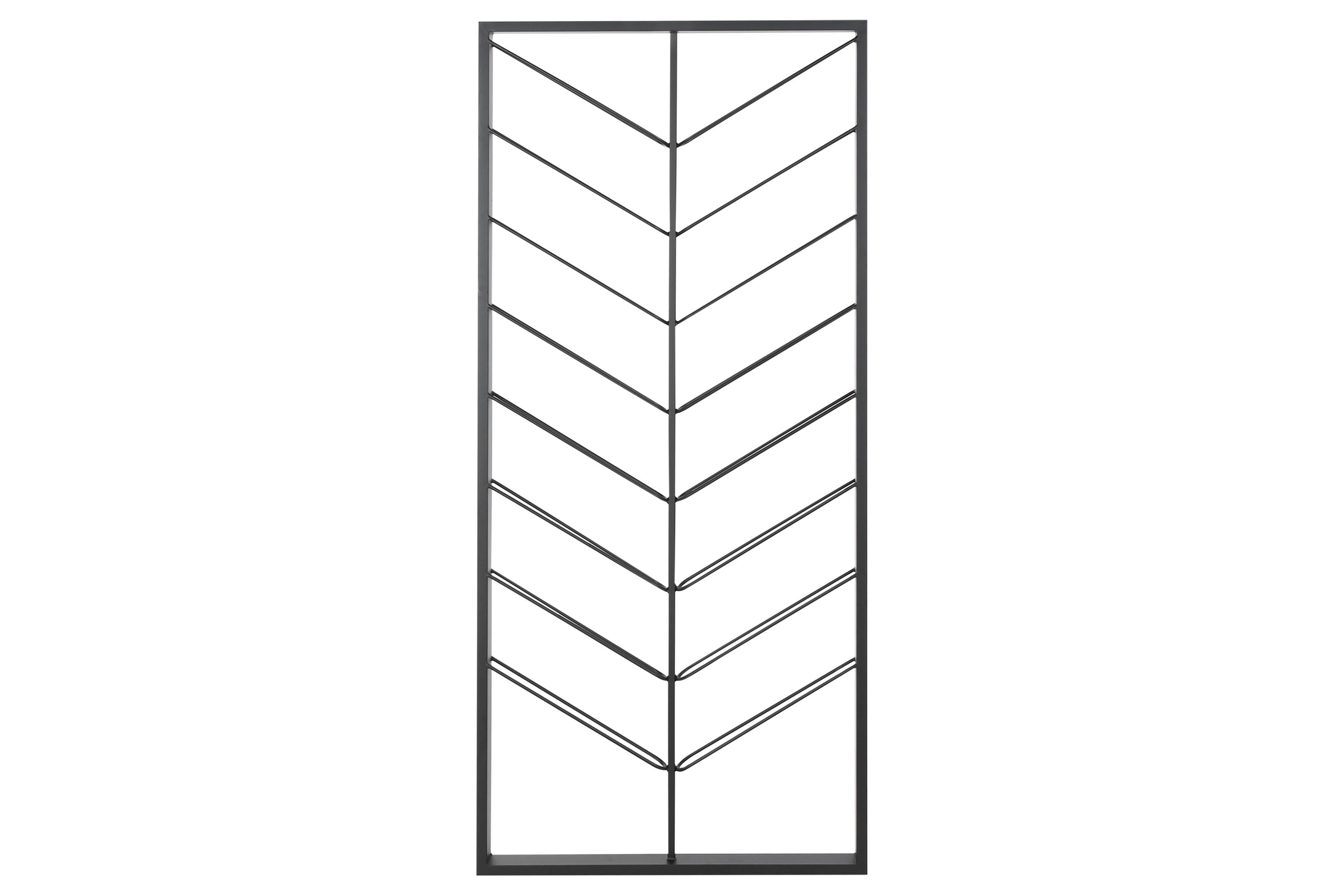 BOTELLERO METAL 70X6X160 16BOT, PARED NEGRO - Imagen 1