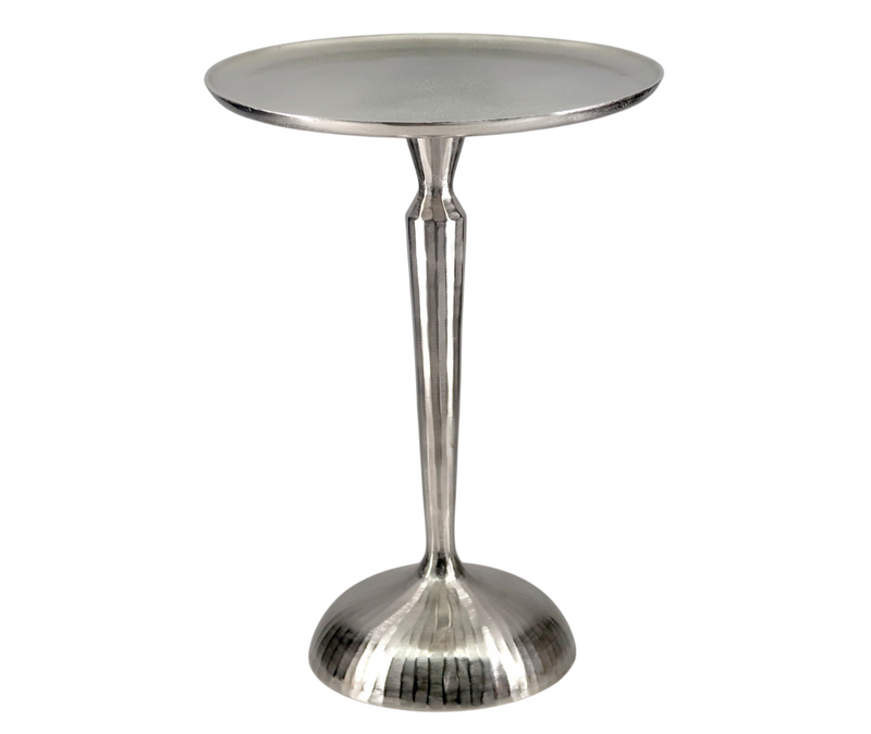 MESITA AUXILIAR ALUMINIO 41X41X58 PLATEADO - Imagen 1