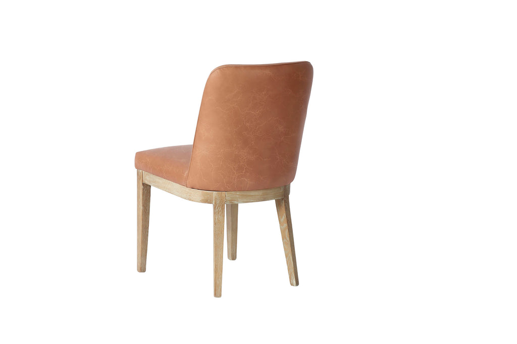 SILLA FRESNO PIEL 46X59X81 DECAPE BLANCO - Imagen 2