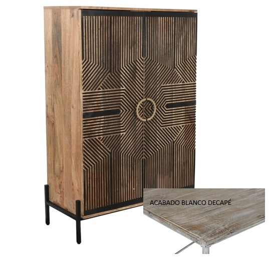 ARMARIO MANGO 85X38X134 DECAPE BLANCO - Imagen 1