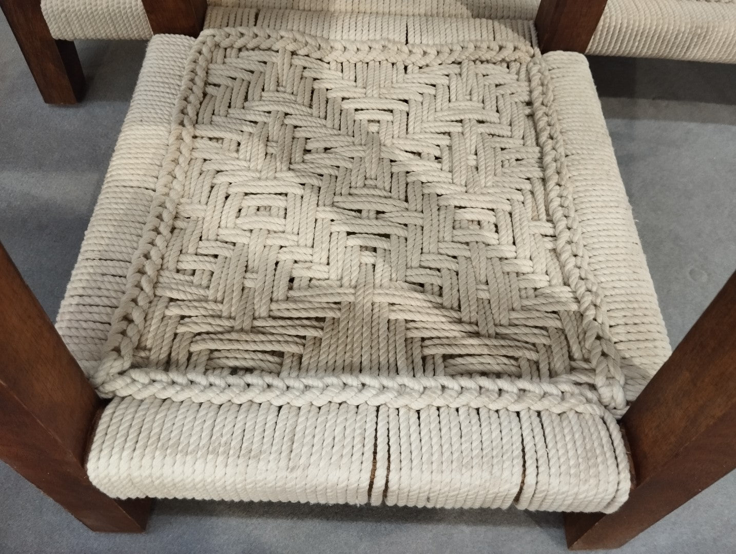 CONSOLA SET 3 MANGO ALGODON 95X40X81 2 MESITAS - Imagen 2