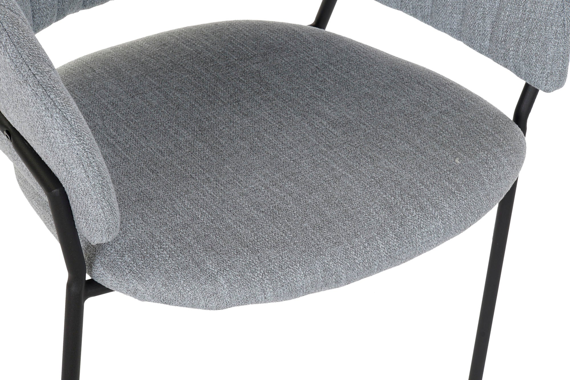 SILLA POLIESTER METAL 59X53,5X74 GRIS CLARO - Imagen 1