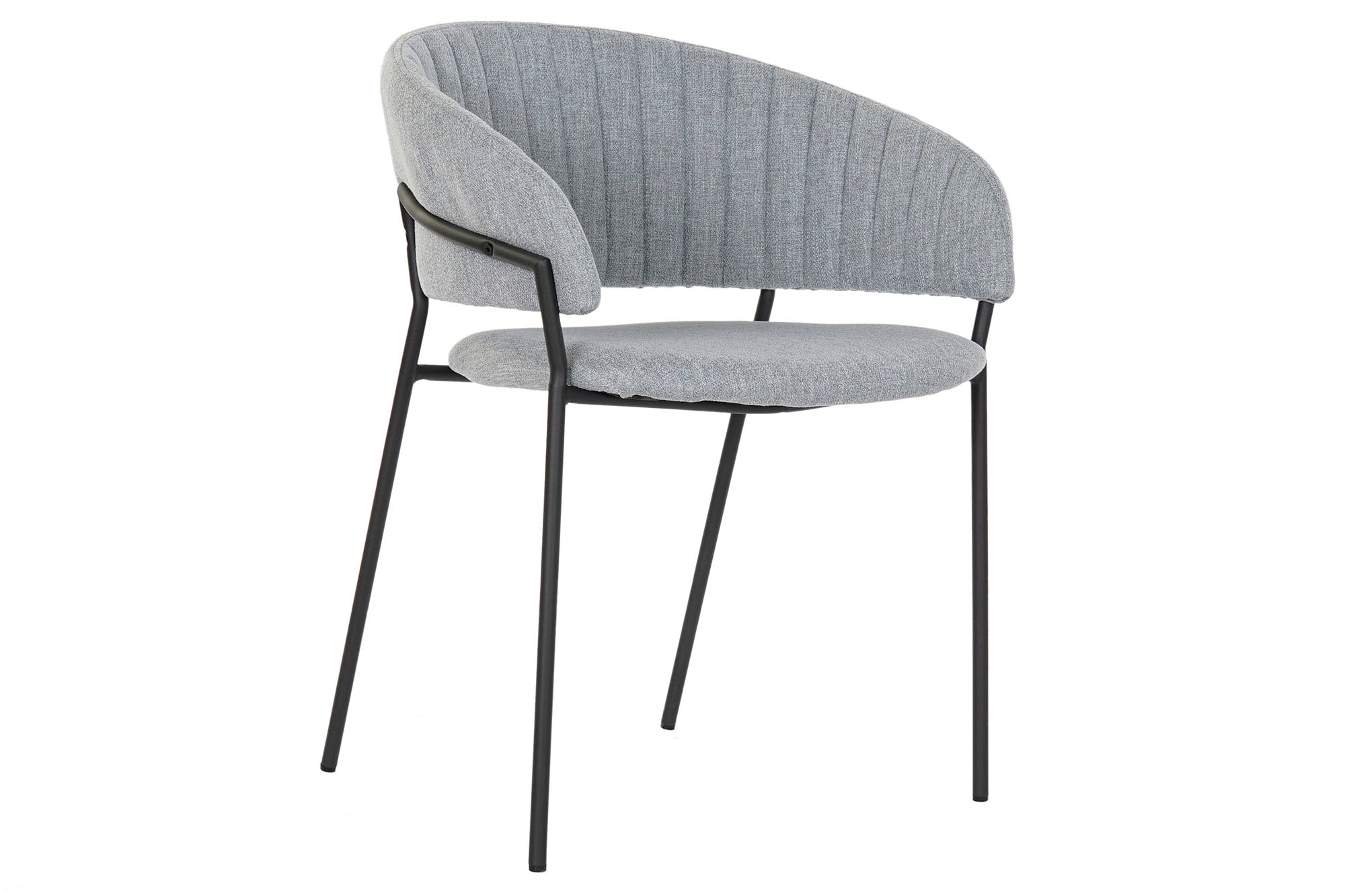 SILLA POLIESTER METAL 59X53,5X74 GRIS CLARO - Imagen 2