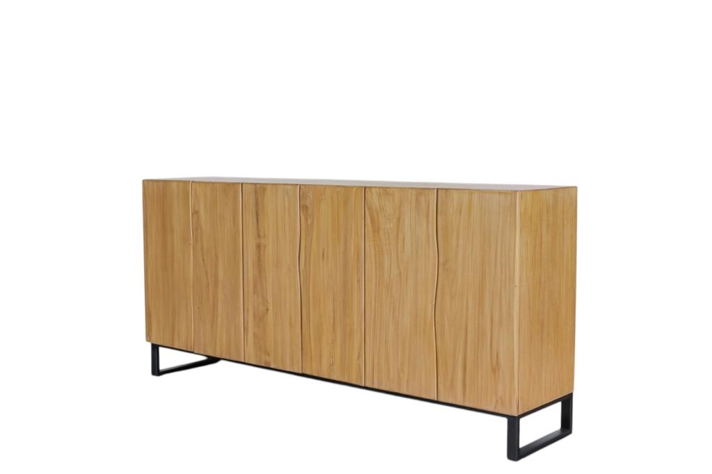BUFFET TECA METAL 180X40X85 NATURAL - Imagen 1