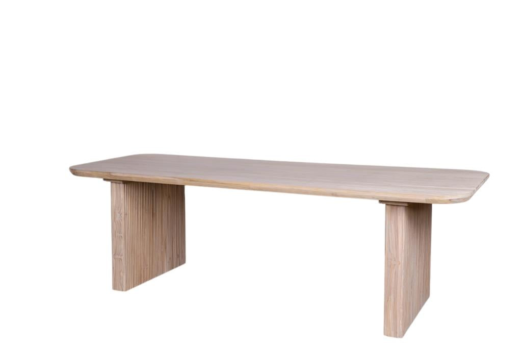 MESA TECA 250X100X77 NATURAL - Imagen 1