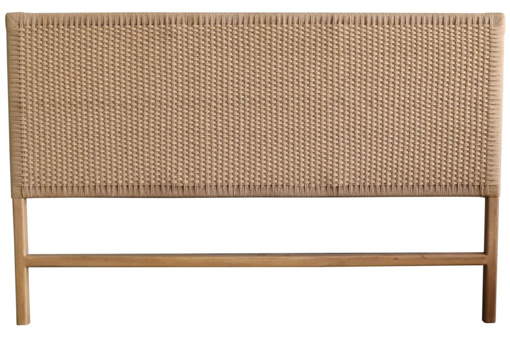 CABECERO CAMA TECA FIBRA 165X5,5X105 - Imagen 1